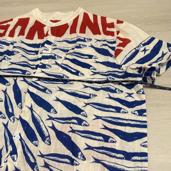 Fresh Vibes Blue and Red Graphic Men's Shirt - Picture 2 of 5